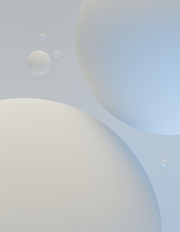 Abstract gradient sphere representing comfort and balance
