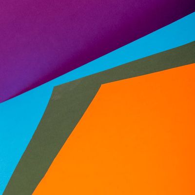 Minimalist abstract portrait representation for expert background